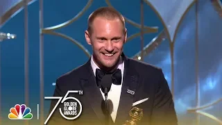 Alexander Skarsgård Wins Best Supporting TV Actor at the 2018 Golden Globes