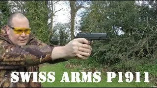 REVIEW: Swiss Arms 1911 Replica Airgun - 70 Yard Shot