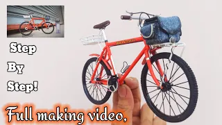 Making an amazing mini Bicycle by using out of PVC and wasted material🍊.Step by step!