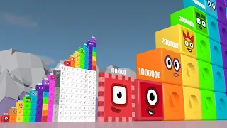 New Meta Numberblocks Puzzle ZERO to 17,000,000 MILLION BIGGEST Numberblocks Numbers Pattern