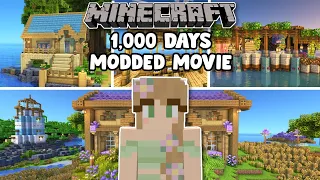 My 1,000 Day MODDED ISLAND Adventure {Minecraft Movie}