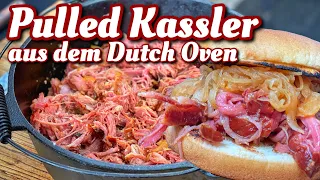 Pulled Kassler aus dem Dutch Oven - mit BBQ Kraut - Westmünsterland BBQ