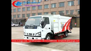 ISUZU 6 ton  street sweeper vacuum truck