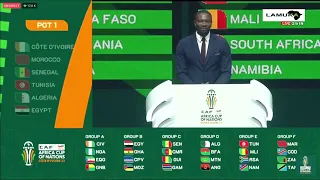 2023 AFCON DRAW | CHOICE PROCEDURE - (Didier DROGBA - SADIO MANÉ - ...) - Thursday 12th October 2023