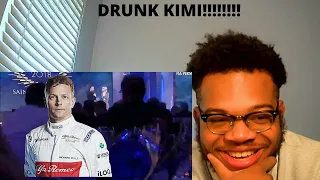 DRUNK KIMI!!!! AMERICAN REACTS TO BEST KIMI RAIKKONEN DRUNK MOMENTS (REACTION)!!!