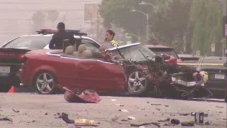 20-year-old killed when car slams into scooter in crash captured on surveillance video I ABC7