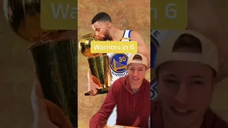 WARRIORS IN 6 REACTION 🏆 #shorts