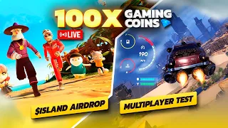 100x gaming coins! NEW $ISLAND AIRDROP IS LIVE! Star Atlas Multiplayer Gameplay