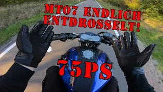 75PS auf der MT07!!! 🔥| MT07 | Banji | MotoVlog