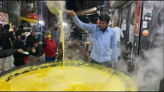 India’s Biggest Saffron Milk Making | Huge making of Kesar Malai Doodh | Indian Street Food