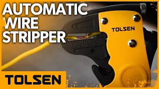 TOLSEN® Automatic Wire Stripper and Cutter Heavy Duty Wire Stripping Tool 38050