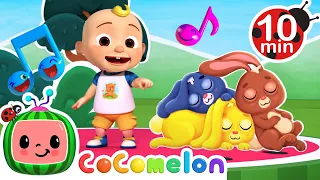 [ 10 MIN LOOP ] Hop Little Bunnies Dance!🎶| Dance Party | Fun CoComelon Nursery Rhymes & Kids Songs