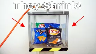 What Happens When You Take All the Air Out of Lays? Shrinking Potato Chip Bags in a Vacuum Chamber