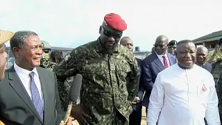 Guinea's Colonel Doumbouya visits Sierra Leone