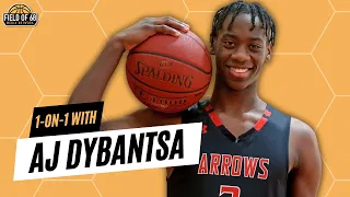 AJ Dybantsa discusses recruiting, reclassifying, and more! | 1-on-1 EXCLUSIVE!! | FIELD OF 68