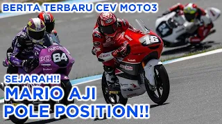 Sejarah!! Mario Aji Pole Position CEV Moto3 di Sirkuit Catalunya Barcelona