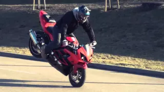 MACIEK213 - HONDA CBR 600 F4I FIRST STUNT RIDE 2016