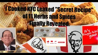 KFC’s Secret Recipe of 11 Herbs & Spices Finally Revealed? Homemade Kentucky Fried Chicken!