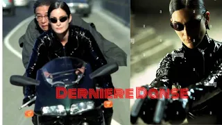 Matrix movie bike race action seen // bike race seen on Derniere Danse music.