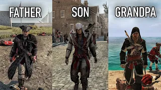 FATHER vs SON vs GRANDPA - Kenway's Combat Style in Assassin's Creed