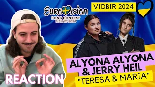 🇺🇦 Reaction alyona alyona & Jerry Heil "Teresa & Maria" Vidbir 2024 (SUBTLD) Ukraine Eurovision 2024