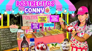 Mi puesto de Ricos Postres 🧁🍰 DulciClientes vienen a Comprar❤️| CONNY CHANGARROS