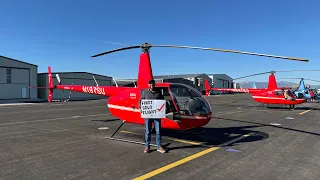 My First Solo In A Robinson R44 Helicopter 🚁