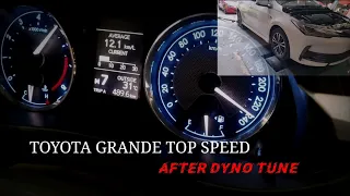 Top Speed Toyota Grande 1.8liter After Custom Dyno Tune