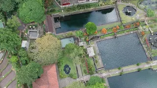 Tirtagangga watergarden from drone