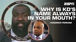 Perk questions why Kevin Durant's name is always in Charles Barkley's mouth 👀🗣️ | First Take