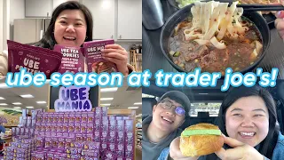 our fav beef noodle soup in the bay area 🍜 + ube is back at trader joes! 💜