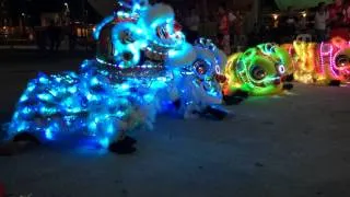 2014 君龍壇庆祝张公圣君千秋 - LED Lion Dance