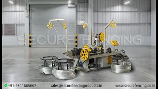 High-speed barbed wire making machine | India | +91-9953404096 | 2000-2500kgs/ 24hrs