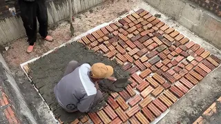 Construction Techniques for 330 Brick Wall House Foundations and Pouring Solid Concrete Columns