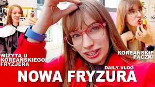 ZMIENIŁAM FRYZURĘ! 😲😱 Daily vlog z wizytą u fryzera, wałkami na włosy i koreańskimi pączkami 🥰🍩