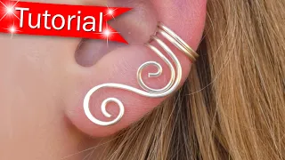 TUTORIAL Made EASY!  - Make Cascade Swirl Ear Cuffs - DIY