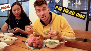 FOREIGNER EATS BEST MIZO FOOD IN AIZAWL | PIG HEAD & PIG SKIN 😱