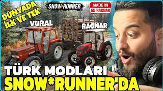 OHA! TÜRK MOD MODLARI DÜNYADA İLK KEZ SNOWRUNNER'DA 😱 FARMING SIMULATÖR'E RAKİP ÇIKTI!@VURALUZUL2