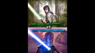 Luke Skywalker vs Obi-Wan Kenobi #shorts #starwars