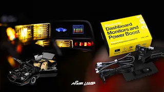 Electronic Dashboard Monitors and Power Mod for the 1:8 Knight Rider KITT by Mike Lane