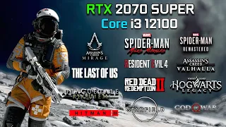 i3 12100 + RTX 2070 SUPER | Test In 12 Games at 1080p | 2023