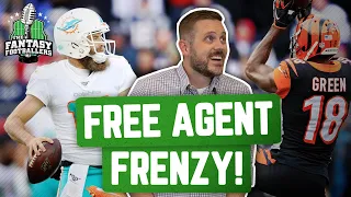 Fantasy Football 2021 - Free Agent Frenzy! + Buy or Sell, A.J. Green Reaction - Ep. #1037