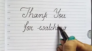 CURSIVE HANDWRITING FOR BEGINNERS ♦ CURSIVE CAPITAL & SMALL ALPHABETS ♦ CALLIGRAPHY LETTERS