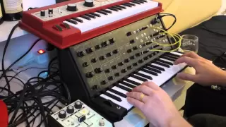 KORG ms-20 mini jamming vs MicroKorg XL - its groovy (or something)