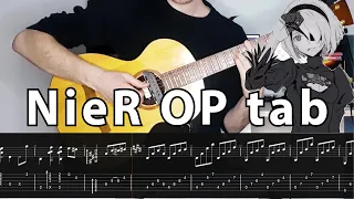 NieR:Automata Ver1.1a OP・escalate・Aimer・guitar tab