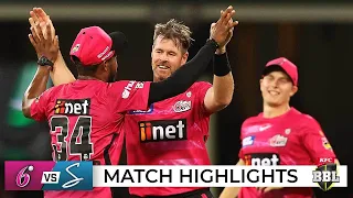 Sixers edge home over Strikers in tense final over win | BBL|11