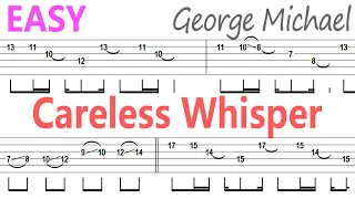 George Michael - Careless Whisper / Guitar Solo Tab+BackingTrack