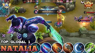 MMR IS AT RISK!!! BEST BUILD NATALIA 2023 - MOBILE LEGENDS - | TOP GLOBAL 1 NATALIA |