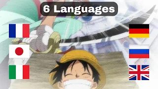 Luffy forgets Buggy's name in 6 languages || ONE PIECE IN DIFFERENT LANGUAGES