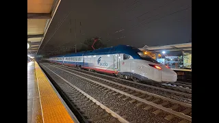 Amtrak New Acela 21 (Alstom Avelia Liberty) 165 MPH Test Trains @ Princeton Junction (1/26/24)